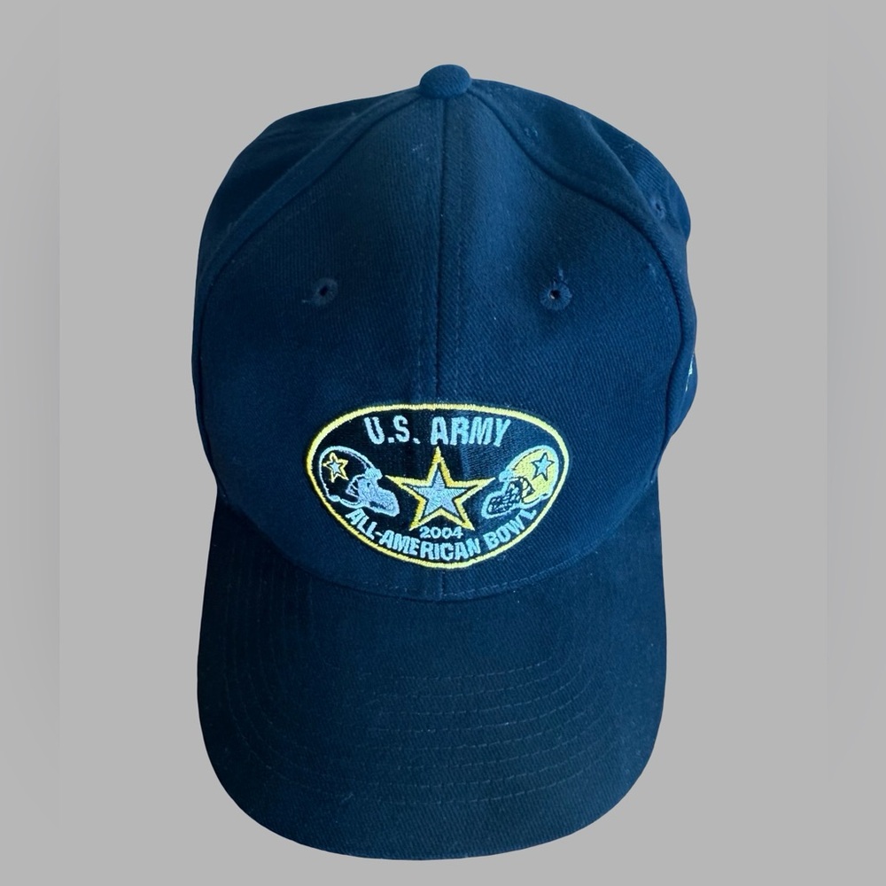 Vintage‎ 2004 U.S. Army All-American Bowl Snapback Hat KC Brand Black Cotton